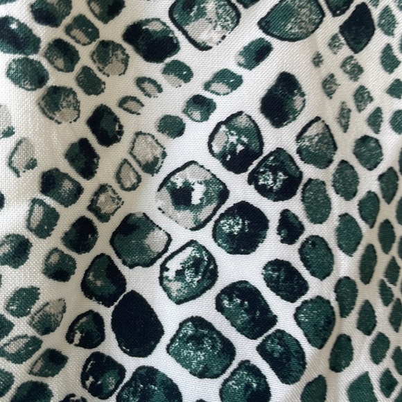 NWT Buddylove green snake print drawstring ruffled dress - Picture 3 of 6